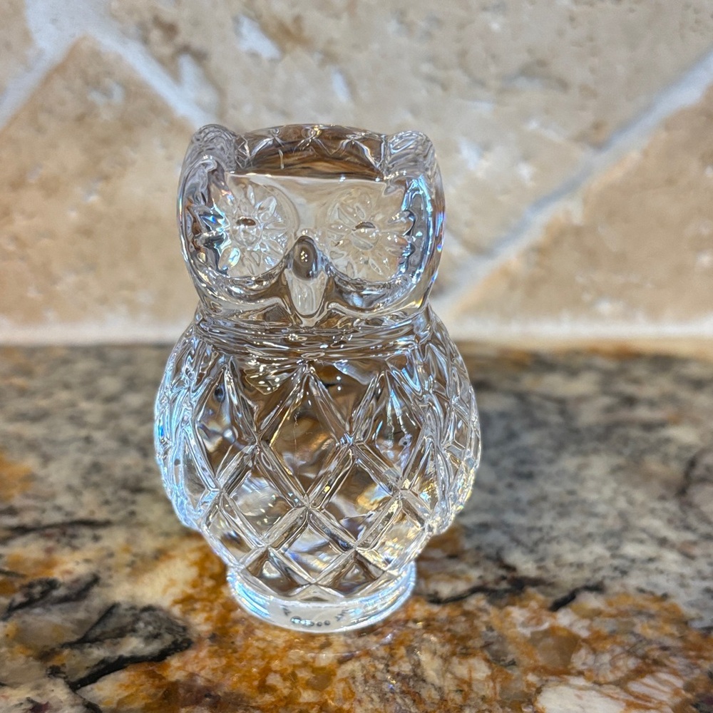 The Franklin Mint Treasury of Owls Collection Crystal Owl
